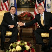 President George W. Bush and President of El Salvador  Elias Antonio Saca
