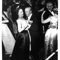 The Duke &amp; Duchess of Windsor at the April in Paris Ball, the Grand Ballroom, 1959