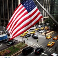 American Flag over Park Avenue