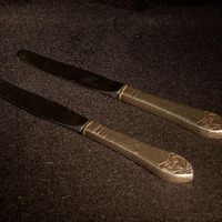 Two knives, undated