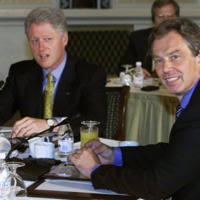 President Bill Clinton and Prime Minister of the UK Tony Blair, 2000.