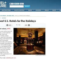 The Waldorf=Astoria in TravelandLeisure.com, 2011