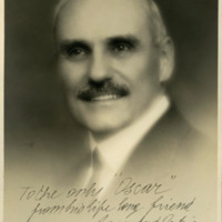 Portrait of Raymond Orteig, to Oscar, 1930.