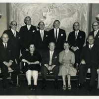 Hilda de Souza (bottom left) with Frank Ready, Nora Foley and other team members of the Executive Committee.