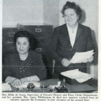 Miss Hilda de Souza and Mrs. Agnes Whittington