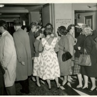 Nixon supporters at the Waldorf=Astoria Hotel